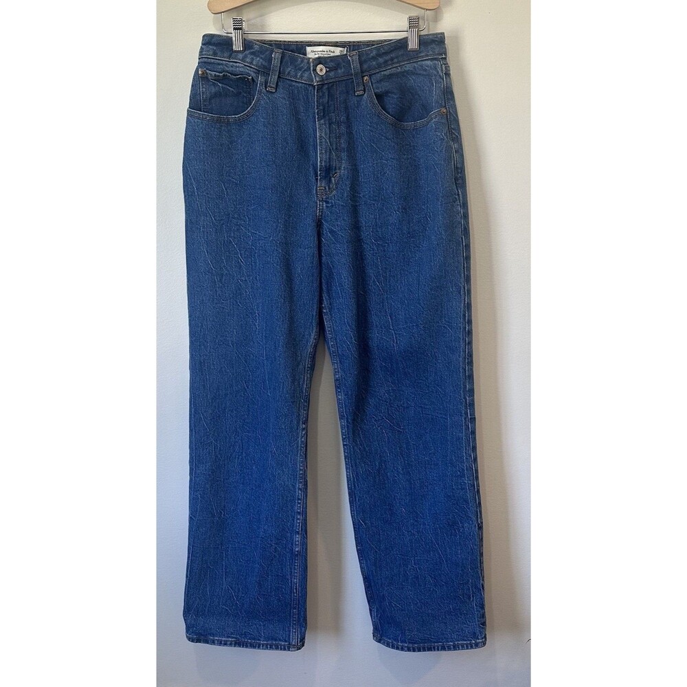 Abercrombie & Fitch 90's Relaxed High Rise Jeans Blue Women's 29 / US 8